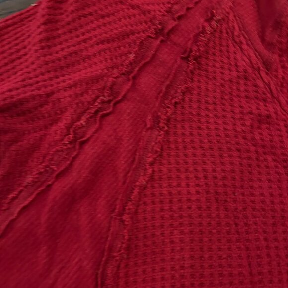 VGUC Red Free People Catalina Thermal Top size Medium - Picture 4 of 6